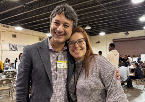 Attorney Antonio Viana and ORI Director Cristina Aguillera at EAD Clinic, in Reading, MA